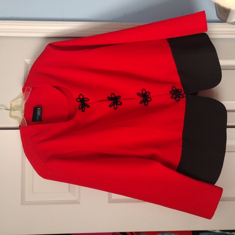 Red and Black Women's Jacket by RGY